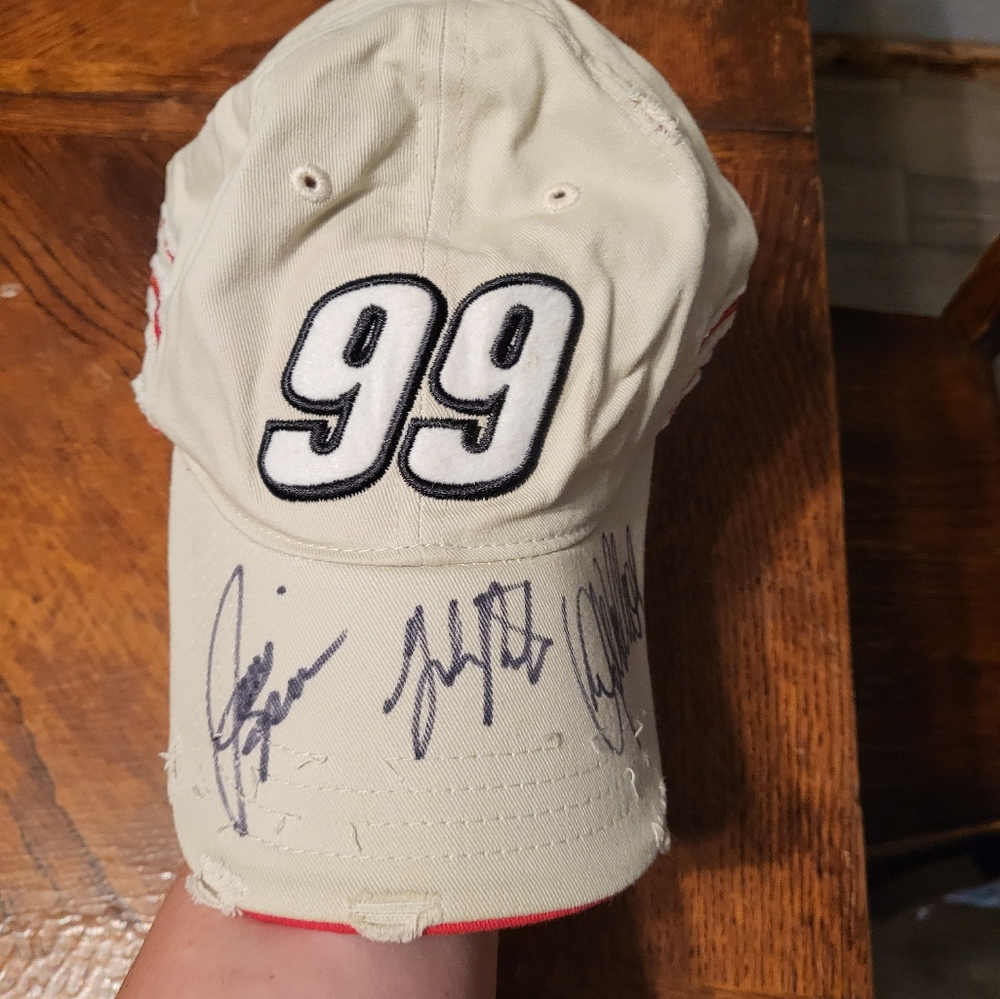 Nascar autographed hat